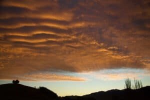 Kaikoura, Nouvelle-Zélande, ciel, sky, nuages, soleil couchant, contraste, clouds, sunset