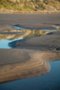 sable, sand, Nouvelle-Zélande, New Zealand, marée basse, low tide